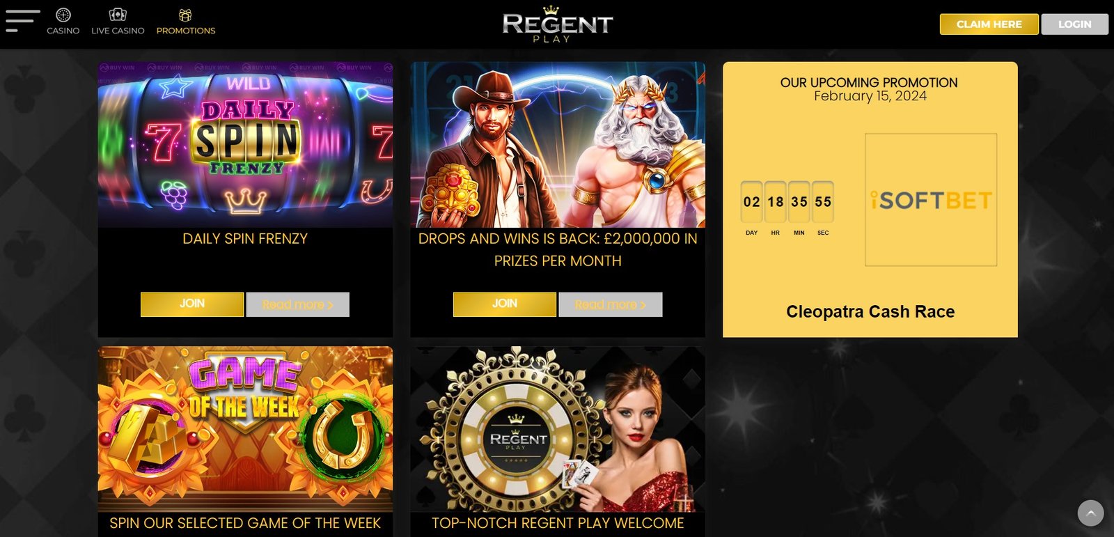 Regentplay casino promotions