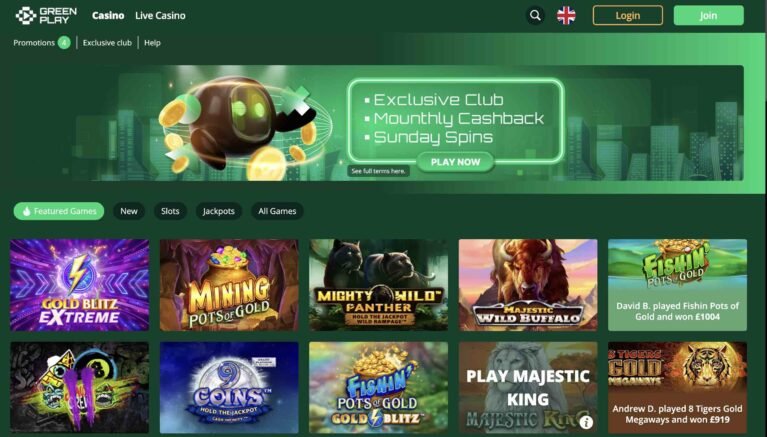Greenplay casino homepage scaled