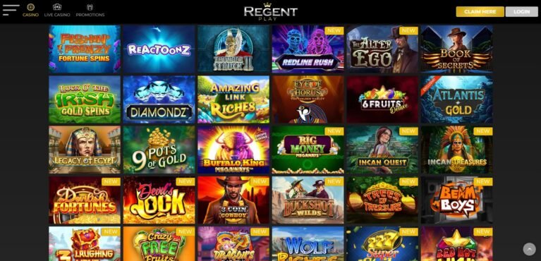 regentplay casino games