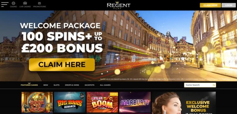 regentplay casino homepage