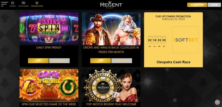 regentplay casino promotions