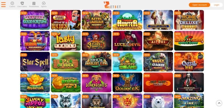 zetbet casino games