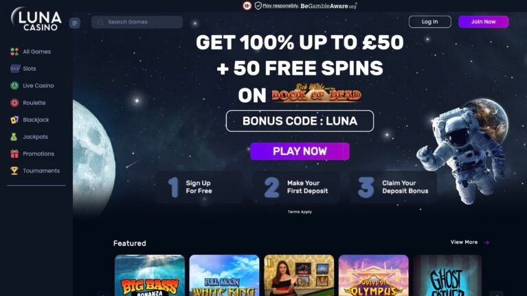 Luna Casino Homepage scaled