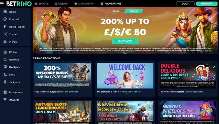 Betrino Homepage Casino Large