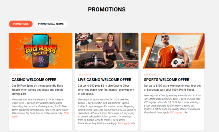 Leovegas Casino Bonus