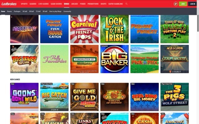 Ladbrokes Casino Games
